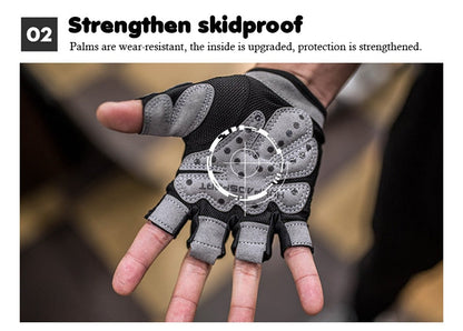 Fitness Half-Finger Shockproof Non-Slip Weightlifting Gloves