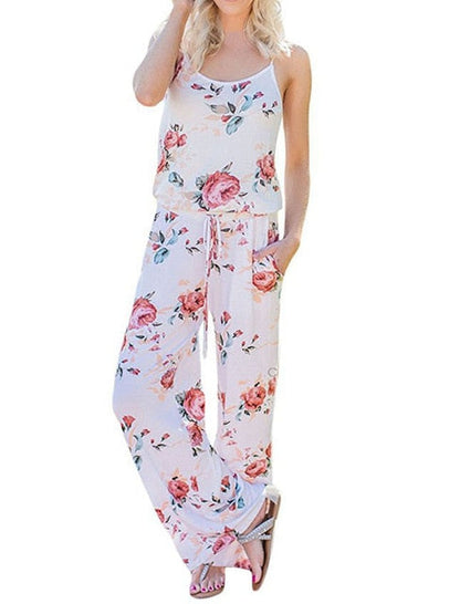 Women's Floral Loose Fit Jumpsuit