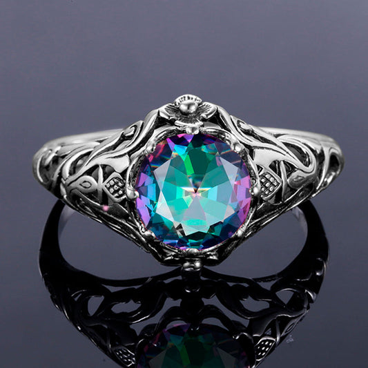 Women's Mystic Rainbow Topaz Ring