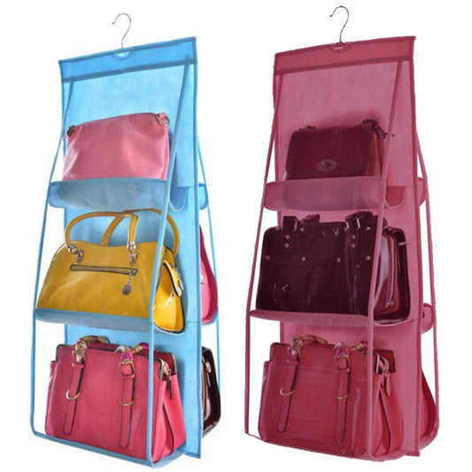 6 Pocket Folding Hanging Closet Storage Organizer