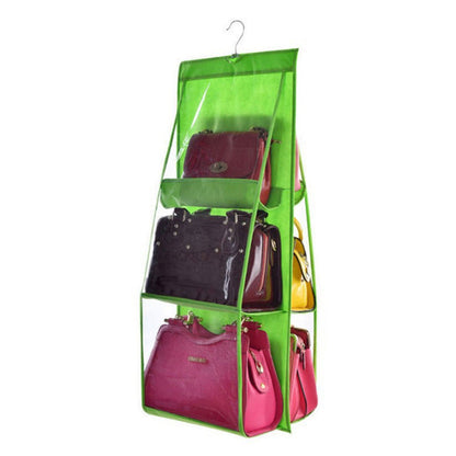 6 Pocket Folding Hanging Closet Storage Organizer