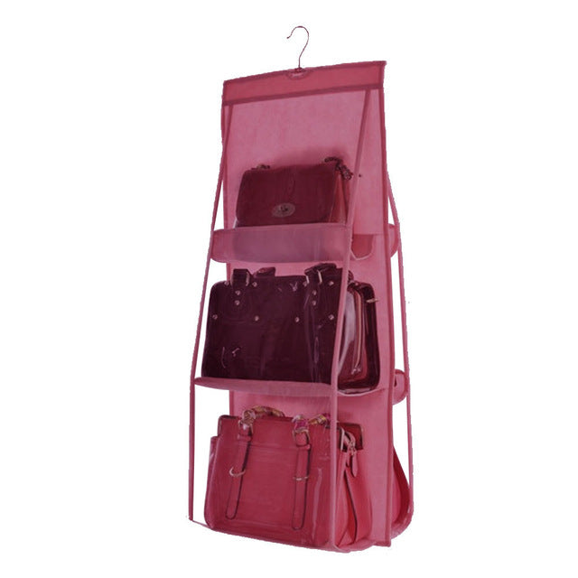 6 Pocket Folding Hanging Closet Storage Organizer