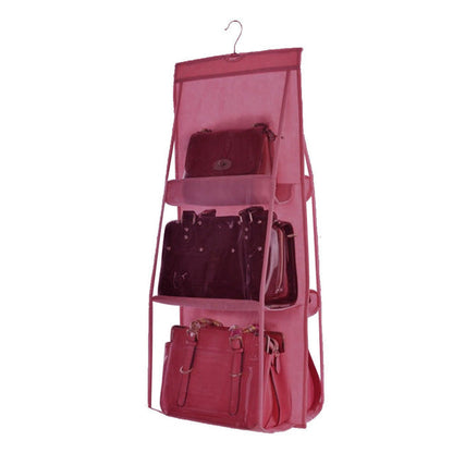 6 Pocket Folding Hanging Closet Storage Organizer