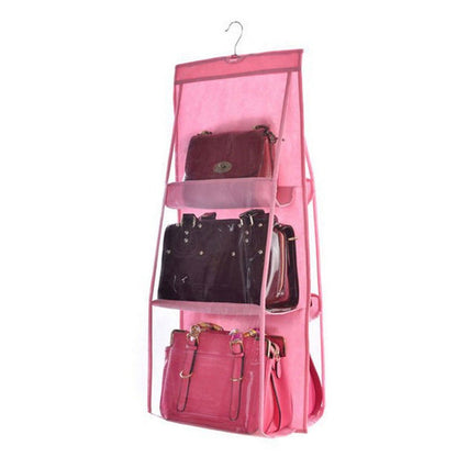 6 Pocket Folding Hanging Closet Storage Organizer