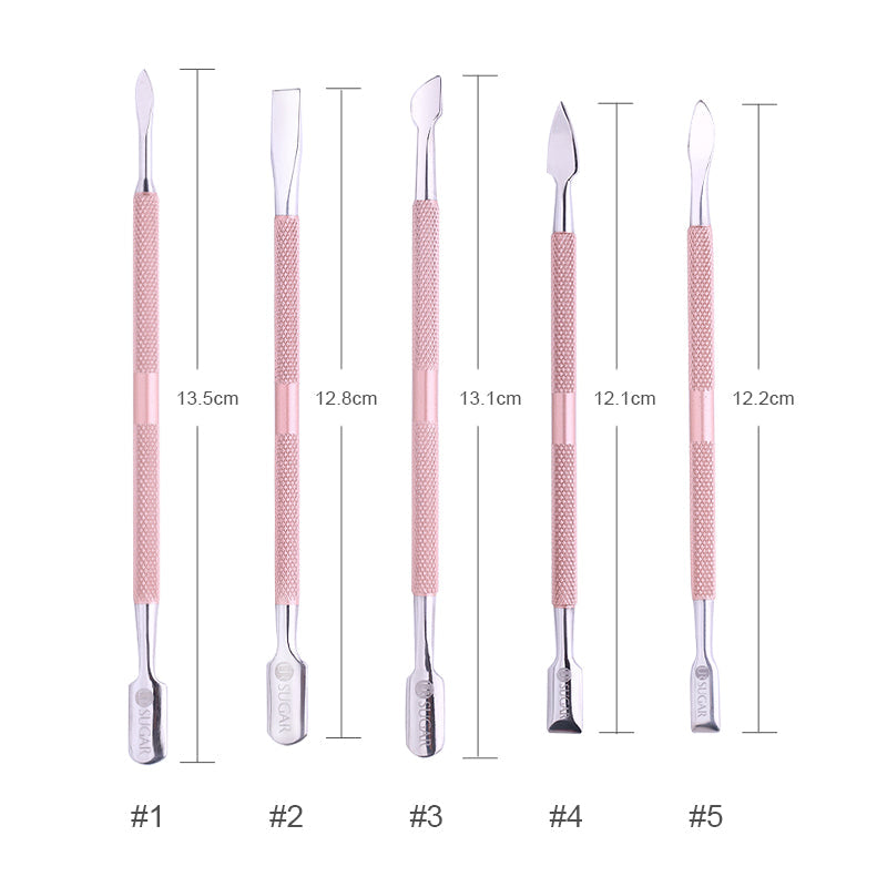 Silver Stainless Steel Dual Nail Polish Remover