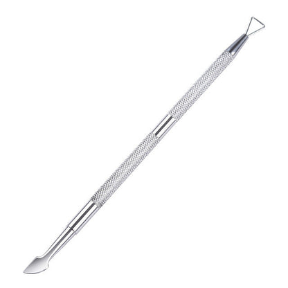Silver Stainless Steel Dual Nail Polish Remover
