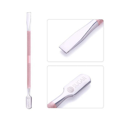 Silver Stainless Steel Dual Nail Polish Remover