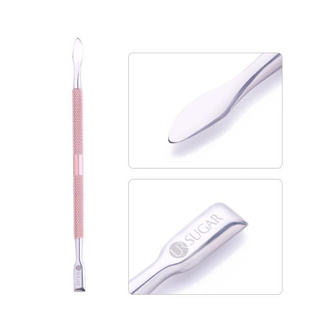 Silver Stainless Steel Dual Nail Polish Remover