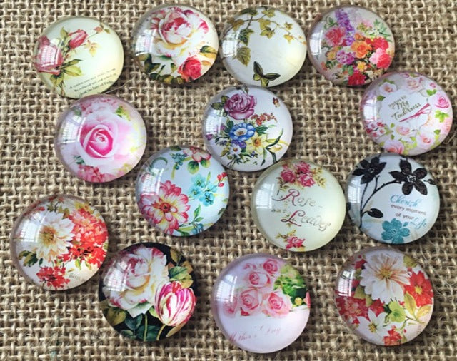 Glass Gemstone and Rhinestone Metal Beads for Scrapbooking