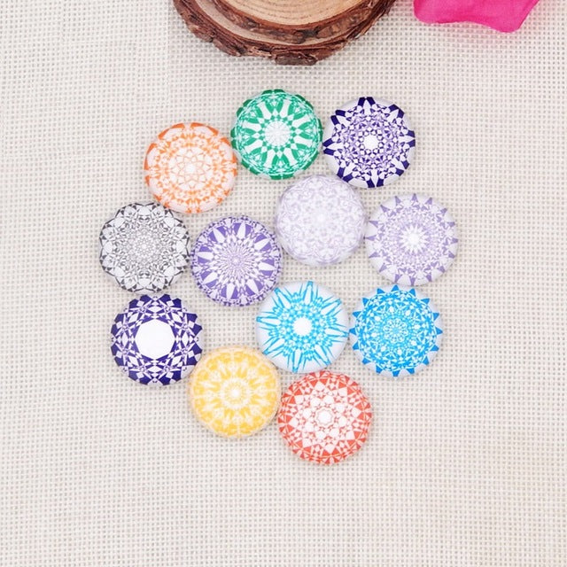 Glass Gemstone and Rhinestone Metal Beads for Scrapbooking
