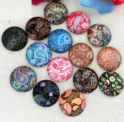 Glass Gemstone and Rhinestone Metal Beads for Scrapbooking