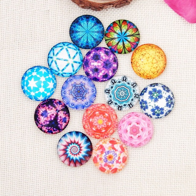 Glass Gemstone and Rhinestone Metal Beads for Scrapbooking