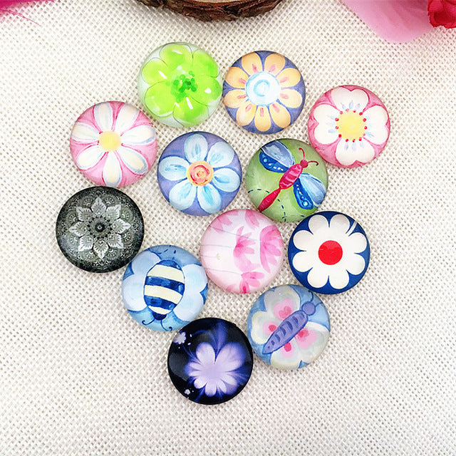 Glass Gemstone and Rhinestone Metal Beads for Scrapbooking