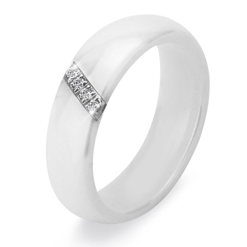 Women's Ceramic Ring And Earring Set