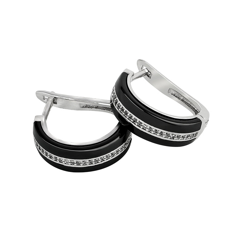 Women's Ceramic Ring And Earring Set