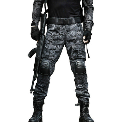 Tactical Military Camouflage Cargo Pants with Knee Pads