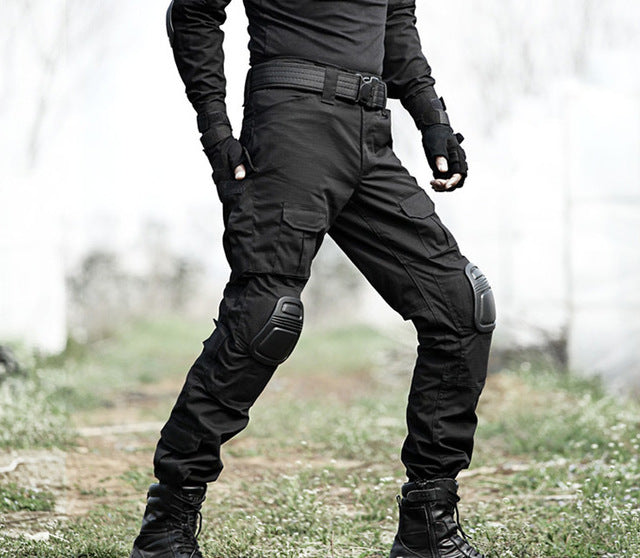 Tactical Military Camouflage Cargo Pants with Knee Pads