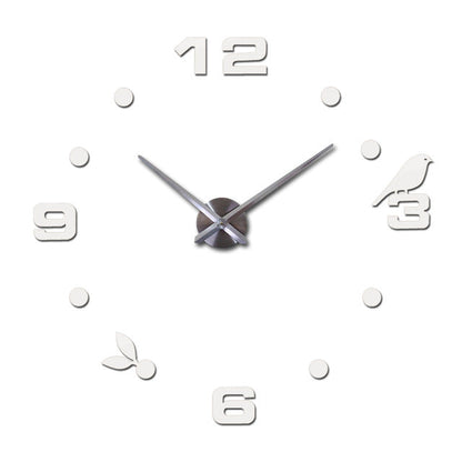 Large wall clocks watch living room needle quartz home decoration digital clocks acrylic mirror wall clocks sticker diy
