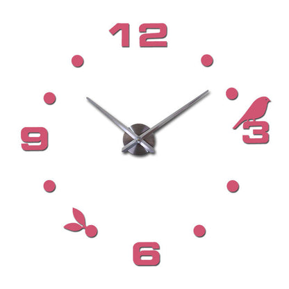 Large wall clocks watch living room needle quartz home decoration digital clocks acrylic mirror wall clocks sticker diy