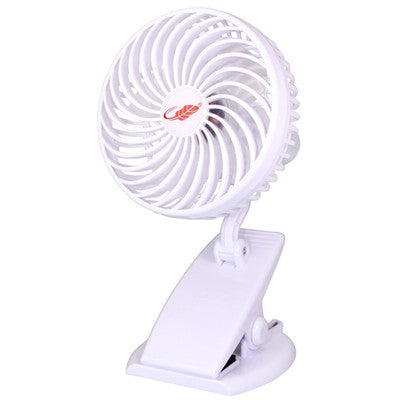 Mini Mute Clamp Fan Rechargeable Silent 4 Blades Baby Stroller Fans Portable Air Cooling 3 Speeds Desk USB Fan with USB output