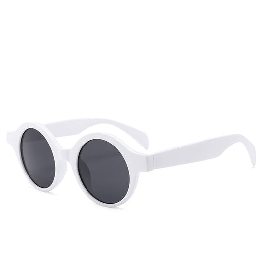 Retro Small Round Sunglasses Women Men Fashion Vintage Brand Sun Glasses Black White Leopard Red Sunglass UV400