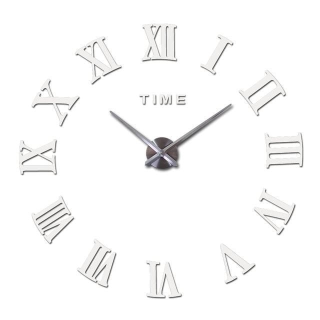 Large Roman Mirror Fashion Quartz Clock