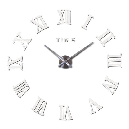 Large Roman Mirror Fashion Quartz Clock