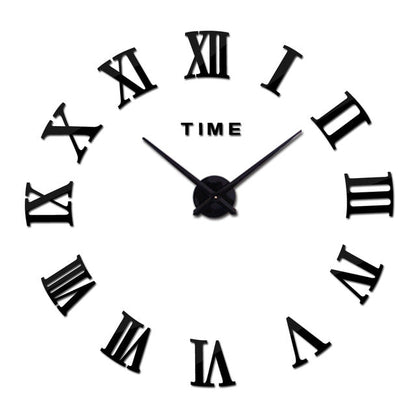 Large Roman Mirror Fashion Quartz Clock