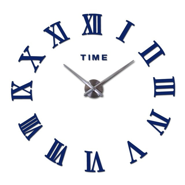 Large Roman Mirror Fashion Quartz Clock
