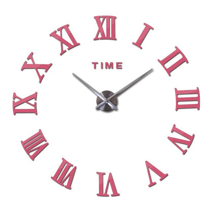 Large Roman Mirror Fashion Quartz Clock