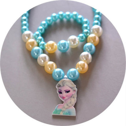 2 Piece Children's Doll Accessories Necklace