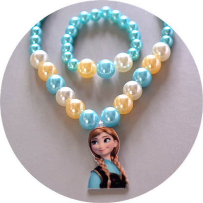 2 Piece Children's Doll Accessories Necklace