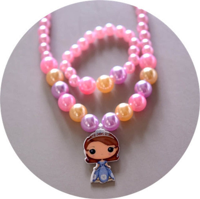2 Piece Children's Doll Accessories Necklace