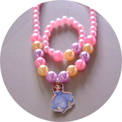 2 Piece Children's Doll Accessories Necklace