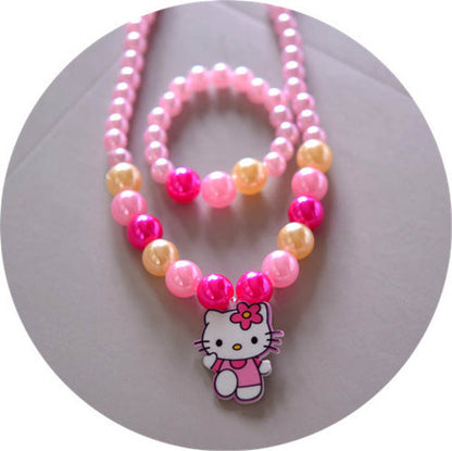 2 Piece Children's Doll Accessories Necklace