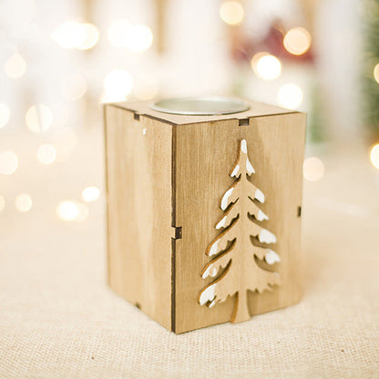 Wood Tea-light Candle Holders