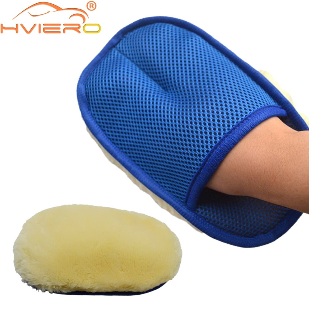 Soft Wool Brush Car Washing Glove