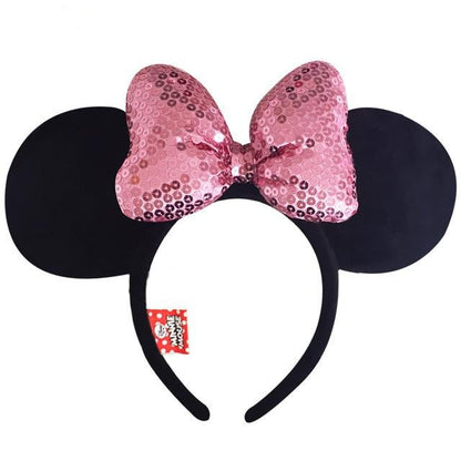 Minnie Mouse Ears Headdress Bow Headband
