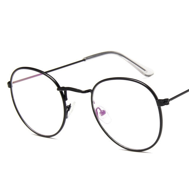 Women's Mirror Vintage Round Sunglasses UV400 with Cloth Bag