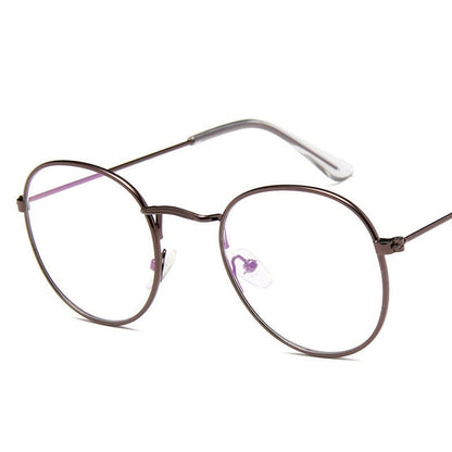 Women's Mirror Vintage Round Sunglasses UV400 with Cloth Bag