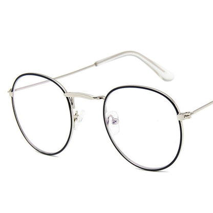 Women's Mirror Vintage Round Sunglasses UV400 with Cloth Bag