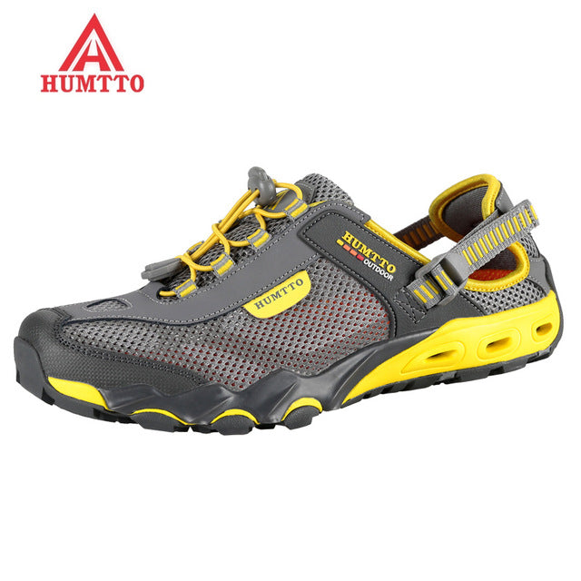 Men's and Women's Outdoor Leather Mesh Breathable Sandals