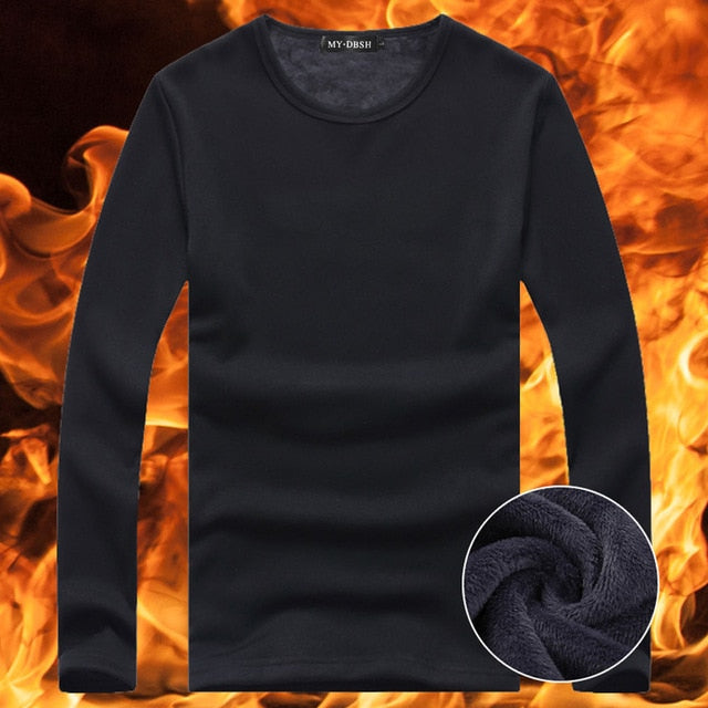 Men's Thermal Long Sleeve Pullover Shirt