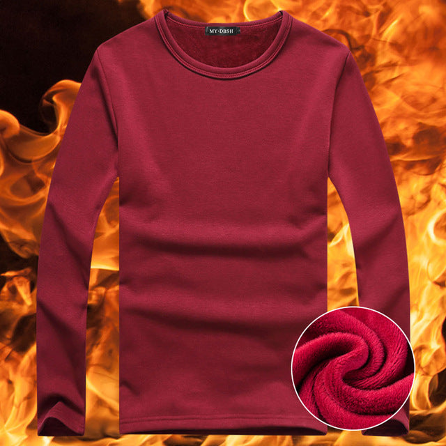 Men's Thermal Long Sleeve Pullover Shirt