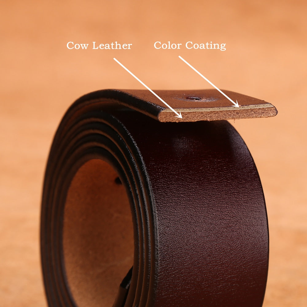 Men’s High Vintage Denim Leather Belt