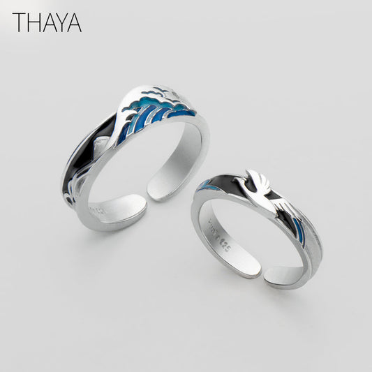 Women's Flying Bird or Wave S925 Ring