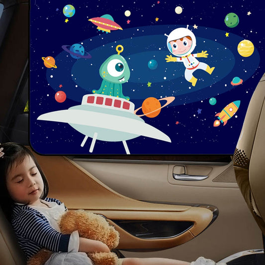 Magnetic Car Sunshade Cartoon Curtain Window Sun Visor