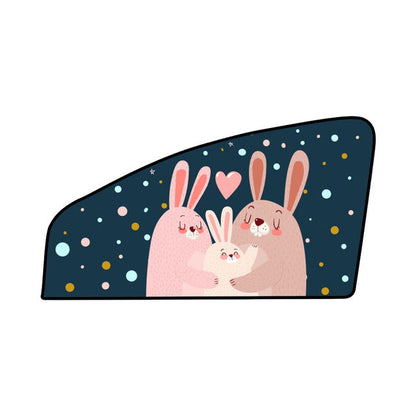 Magnetic Car Sunshade Cartoon Curtain Window Sun Visor