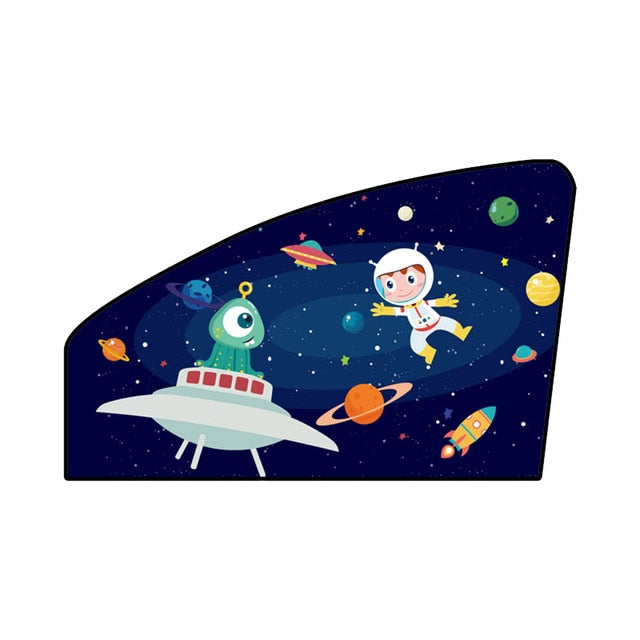 Magnetic Car Sunshade Cartoon Curtain Window Sun Visor