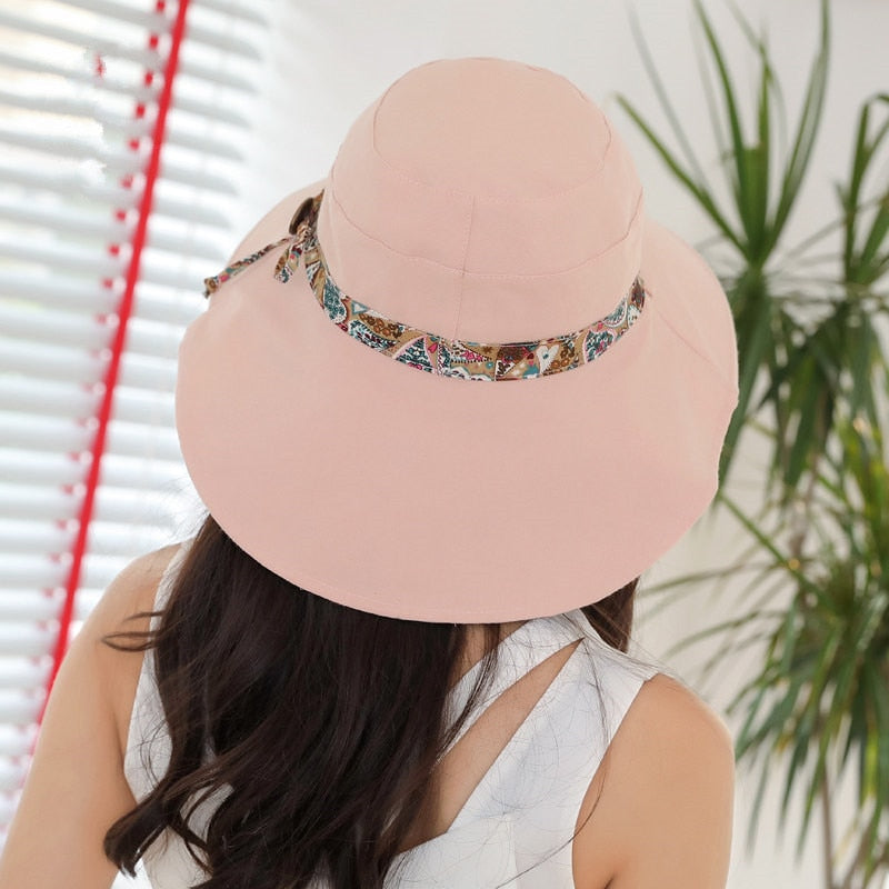 Women's Summer Sun Hat Upf +50 Reversible